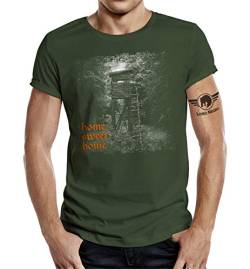 T-Shirt für Jäger: Hochsitz - Home Sweet Home L von LOBO NEGRO