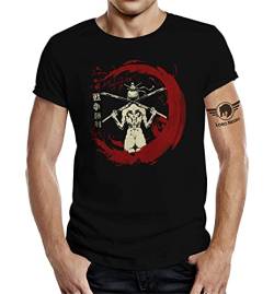 T-Shirt für Japan Samurai Tokio Kampfsport Fans L von LOBO NEGRO