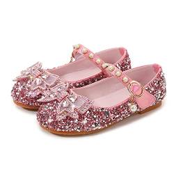 LOBTY Mädchen Prinzessin Schuhe Kinder Pailletten Kristall Schuhe Sandalen Hochzeitsschuhe Ballettschuhe Geburtstag Party Halloween Weihnachten Karneval Kostüm Zubehör von LOBTY