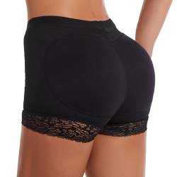 Damen Push Up Unterhose Damen Butt Lifter HöSchen HüFte Frauen Enhancers Fake Ass Hüfte Butt Lifter (DE/NL/SE/PL, Alphanumerisch, L, Regular, Regular, Schwarz) von LOCCY