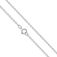 LÖB Gliederkette Halskette 925 Silber Ankerkette 45cm ohne Anhänger, Silberkette Ankerkette Sterlingsilber 45 cm Anker Glieder Kette Collier Schlicht Dünn Einfach für Damen Herren Kinder von LÖB