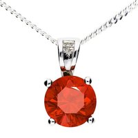 LÖB Kette mit Anhänger Kette Silber Zirkonia Solitär Glitzer Stein Anhänger Diamant Form Rot (Geschenke für Frauen Freundin Mutter Mama zum Geburtstag Muttertag Muttertagsgeschenk, Inkl. Schmuckbox), Halskette Steinanhänger Tropfen Tropfenanhänger Tropfenform Rubin von LÖB