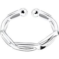 LÖB Ohrklemme Ohrklemme 925 Silber Einfach gedreht Ear Cuff, Damen Fake Piercing Ring gedreht Dünn Ohr Kletterer Ohrring Ohrmanschette Ohrclip von LÖB