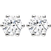 LÖB Paar Ohrstecker Ohrringe 925 Silber Hexagon Zirkonia Stein Ohrstecker Damen Herren (Geschenke für Frauen Freundin Mutter Mama zum Geburtstag Muttertag Muttertagsgeschenk, Inkl. Schmuckbox), Diamant Form Strass Glitzer Hexagonal Solitär Stecker Klein Weiß von LÖB