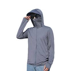 LOEBKE UPF 50+ UV Unisex Paar Sonnenschutz Kleidung Reißverschluss Hoodie Langarm Sonnenhemd Angeln Wandern Outdoor Jacke von LOEBKE