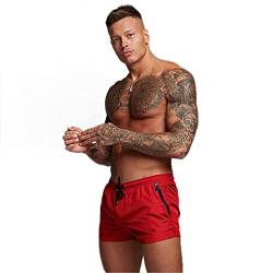 LOFHAS Herren Badeshorts Boardshorts Trainingshose mit Mesh-Futter und Verstellbarem Tunnelzug Kurze Schwimmhose Wassersport Kurze Hose (Schnelltrocknend) von LOFHAS