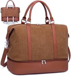 LOIDOU Damen Reisetaschen Weekender Tasche Overnight Schulter Duffel Carry-on Tote Bag mit Gepäck Sleeve Schuhfach perfekt für Reisen/täglichen Gebrauch/Geburtstagsgeschenk von LOIDOU