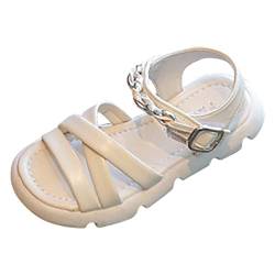LOIJMK Kinder Sandalen Schuhe Phantasie Sandalen für Mädchen Modetrend Plattform Strand Sandalen Mädchen Sportschuhe Kinder (Beige, 30 Little Child) von LOIJMK