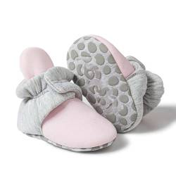 LOIJMK Kleinkind Baby Schuhe Neugeborenen Socken Einfarbig Patchwork Gestrickte Plüsch Baby Socken 0 bis 12 Monate Schuhe 22 (E, 20 Infant) von LOIJMK
