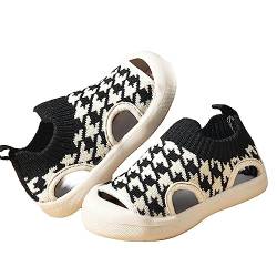 LOIJMK Kleinkind Mädchen Turnschuhe Flyweaving Mesh Atmungsaktive Kleinkind Schuhe Rutschfestes Design Outdoor Freizeitschuhe Sneaker 27 (Black, 21 Infant) von LOIJMK