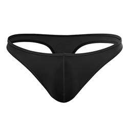 LOIJMK Transparenter Tanga für Herren, dünnes Mesh, sexy Unterwäsche String Herren Beutel (Black, XXXL) von LOIJMK