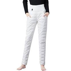 LOIJMK Warme Hosen Damen, Schneehosen Damen Beheizte Winter Outdoorhose Damen Thermohose Funky Ski Hosen Damen Outdoor Hose Freizeithose Thermo Hose Damen Winter Bequeme Hose Sporthose von LOIJMK