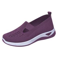 Schuhe Damen Sneaker, Atmungsaktiv Sportschuhe Damen Leicht Laufschuhe Damen Turnschuh Flach Freizeitschuhe Sommerschuhe Damen Slip On Walkingschuhe Funky Damenschuhe Joggingschuhe von LOIJMK