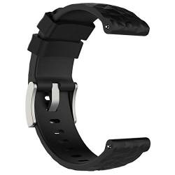 LOKEKE Ersatzarmband für Suunto Spartan Sport Wrist HR Baro Smart Watch Ersatzband aus Silikon für Suunto Spartan Sport Wrist HR Baro und Suunto 9 Baro (Silikon schwarz) von LOKEKE