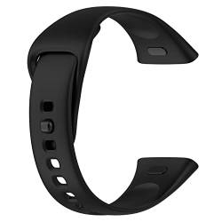LOKEKE Kompatibel mit Redmi Watch 3 Ersatzarmband – Ersatzarmband aus Silikon, kompatibel mit Redmi Watch 3 / Mi Watch Lite 3 (Silikonschwarz), Künstlicher Quarz. von LOKEKE