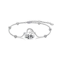 LONAGO Kuh Armband 925 Sterling Silber Nette Kuh mit Stammbaum Armband Schmuck für Damen von LONAGO