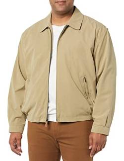 LONDON FOG Herren Auburn Zip Front Light Mesh Lined Golf Jacket Leichte Baumwolljacke, Camel, X-Large Hoch von LONDON FOG