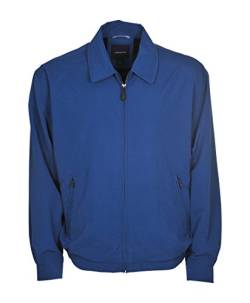 LONDON FOG Herren Zip-Front Golf Jacket Leichte Baumwolljacke, Pacific Blue, Einheitsgröße/M von LONDON FOG