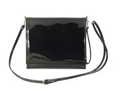 LONI Damen-Clutch, Umhängetasche, Umhängetasche, Schwarz, Medium von LONI