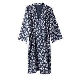 Nachtwäsche Kimono Damen Frauen Nachthemd Sommer Herbst Nachtkleid Baumwolle atmungsaktiv Sleepwear Morgenmantel Bademantel Jahreszeiten bequem Schlafshirt weich Gemütlich Bad Schlafen Stillzeit von LONTG