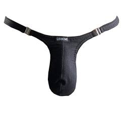 LOOK ME Herrenstring String-Tanga Männer Strip-String 99-05, weiß oder schwarz (XL=7, Schwarz) von LOOK ME