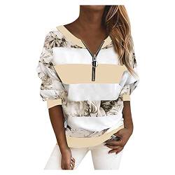 Damen Mode Motiv Tunika Streetwear Langarmshirt Bluse Lange Ärmel Hemd Sweatshirt Tops Elegant Lässig Große Größen Lose Bluse Tops Stilvolles Freizeit Einfach Bequem Shirt Sweatjacke Oberteile von LOPILY