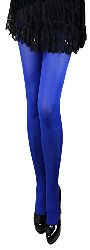 LORES 60 den Strumpfhose Damen weich matt 30 Farben S-XL blickdicht T-Band (XL, königsblau-bluette) von LORES