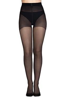 LORES Anti-Krampfadern Strumpfhose Relaxing Damen Light Legs 70 DEN Graded Compression Medica, Nero S von LORES