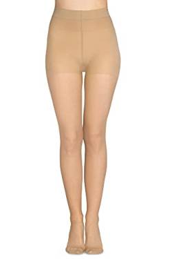 LORES Anti-Krampfadern Strumpfhose Relaxing Damen Light Legs 70 DEN Graded Compression Medica, Visone L von LORES