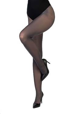 LORES Klassische matte Damen Strumpfhose 40 DEN halbtransparenter Oberschenkel für Damen unsichtbarer Höschenteil eleganter und abendlicher Stil Concorde40, Fumo XL von LORES