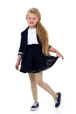 LORES Mädchen-Fischnetz-Strumpfhose für Kinder modisch einfarbig lässig bequem Ballett Cosplay Halloween Kostüm Tanz Kinder Spitze Schule Strumpfhosen, Natural 5/6 Jahre (110-116 cm) von LORES