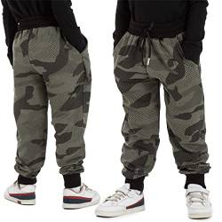 LOREZA® Jungen Mädchen Uni Camouflage Hose Trainingshose (140-146 (10-11 Jahre), Modell 1) von LOREZA