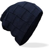 LOREZA Strickmütze Damen Herren Unisex gefütterte Strickmütze Slouch Beanie (1-St) Warm gefütterte Wintermütze Strickmütze Beanie Damen und Herren von LOREZA