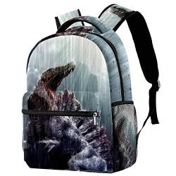 Lorvies Rucksack Spinosaurus Dinosaurier, lässiger Rucksack, Schulterrucksack, Büchertasche für Schule, Studenten, Reisetaschen von LORVIES