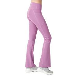 LOS OJOS Damen Bootcut Yogahose - Hohe Taille Workout Bootleg Yoga Leggings mit Bauchkontrolle von LOS OJOS