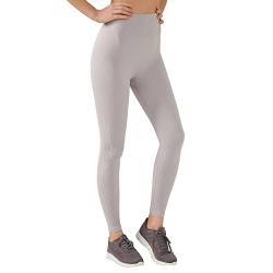 LOS OJOS Gerippte Hose für Frauen - Bauchfreie Ribbed Leggings mit hoher Taille für das Training von LOS OJOS