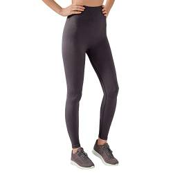 LOS OJOS Gerippte Hose für Frauen - Bauchfreie Ribbed Leggings mit hoher Taille für das Training von LOS OJOS