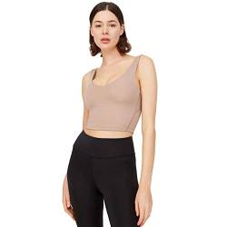 LOS OJOS V-Neck Sport BH - Medium Support gepolsterter Sport-BH für Damen von LOS OJOS