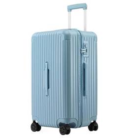 Koffer Reisekoffer Rollkoffer Gepäck Mit TSA-Schloss, PC + ABS-Koffer, Gepäckkoffer Mit Spinner-Rädern, Leicht Kabinenkoffer Handgepäck (Color : Blue, Size : 24 inch) von LOSTIS