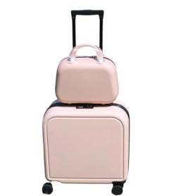 LOSTIS Koffer Reisekoffer Rollkoffer 2-teiliges Kofferset Mit Spinnerrädern, Hartschalen-Handgepäckset Kabinenkoffer Handgepäck (Color : D, Size : 18in) von LOSTIS