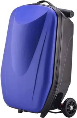 LOSTIS Koffer Reisekoffer Rollkoffer Trolley-Gepäck Aus Aluminiumlegierung, Verschleißfest Und Stoßdämpfend, Hartschalengepäck Kabinenkoffer Handgepäck (Color : Blue, Size : 20in) von LOSTIS
