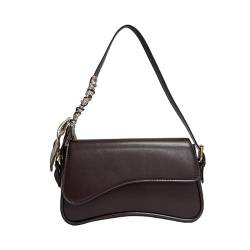 LOSVIP Kleine Umhängetasche Y2K Geldbörse für Frauen Handtasche Clutch Geldbörse Classic Retro Crossbody Bag Satchel (Kaffee) von LOSVIP