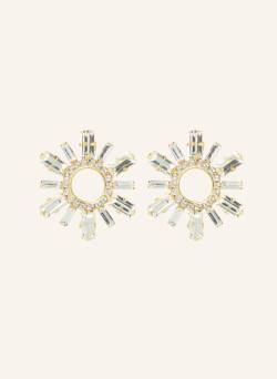 Lott.Gioielli Ohrringe Maura Small Baguette Crystal Earrings By Glambou gold von LOTT.gioielli