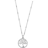 LOTUS SILVER Silberkette LOTUS Silver Lebensbaum Halskette, Damen Kette Lebensbaum aus 925 Sterling Silber, weiß, silber von LOTUS SILVER