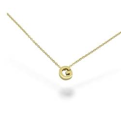 Damenkette mit kleinem Buchstaben in Gold/Silber/Roségold | A bis Z | Small Letter Necklace von LOVAJA