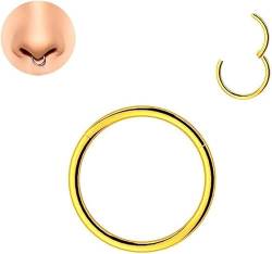 LOVANS Hypoallergenic 316L Surgical Steel Nose Rings Nose Hoops for Men and Women Body Piercing Jewellery Earrings Lip Ring von LOVANS