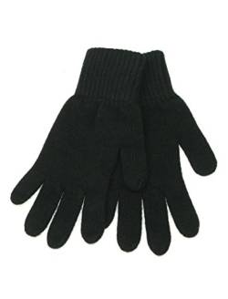 LOVARZI Wollhandschuhe Herren Schwarz - Strickhandschuhe Herren - Herrenhandschuhe aus Wolle - Männerhandschuhe für winter von LOVARZI