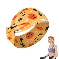 Halloween-Stirnbänder für Frauen | Elastisches Kopfband - Anzieh-Kostüm-Stirnband, Haarschmuck, Workout-Yoga-Schweißbänder für das tägliche Tragen von Übungen Lovemetoo von LOVEMETOO