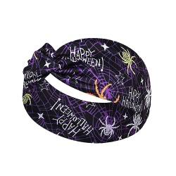 Halloween-Stirnband | Dehnbare Kopfbandwickel - Anzieh-Kostüm-Stirnband, Haarschmuck, Workout-Yoga-Schweißbänder für das tägliche Tragen von Übungen Lovemetoo von LOVEMETOO