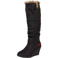 LOVENESS Winterstiefel L85 Damenwinterstiefel Fellstiefel Damen Stiefel Winterstiefel Wundrschönes Kunstfell, Warm gefüttert von LOVENESS